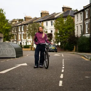 Robyn Orrett standing in the street